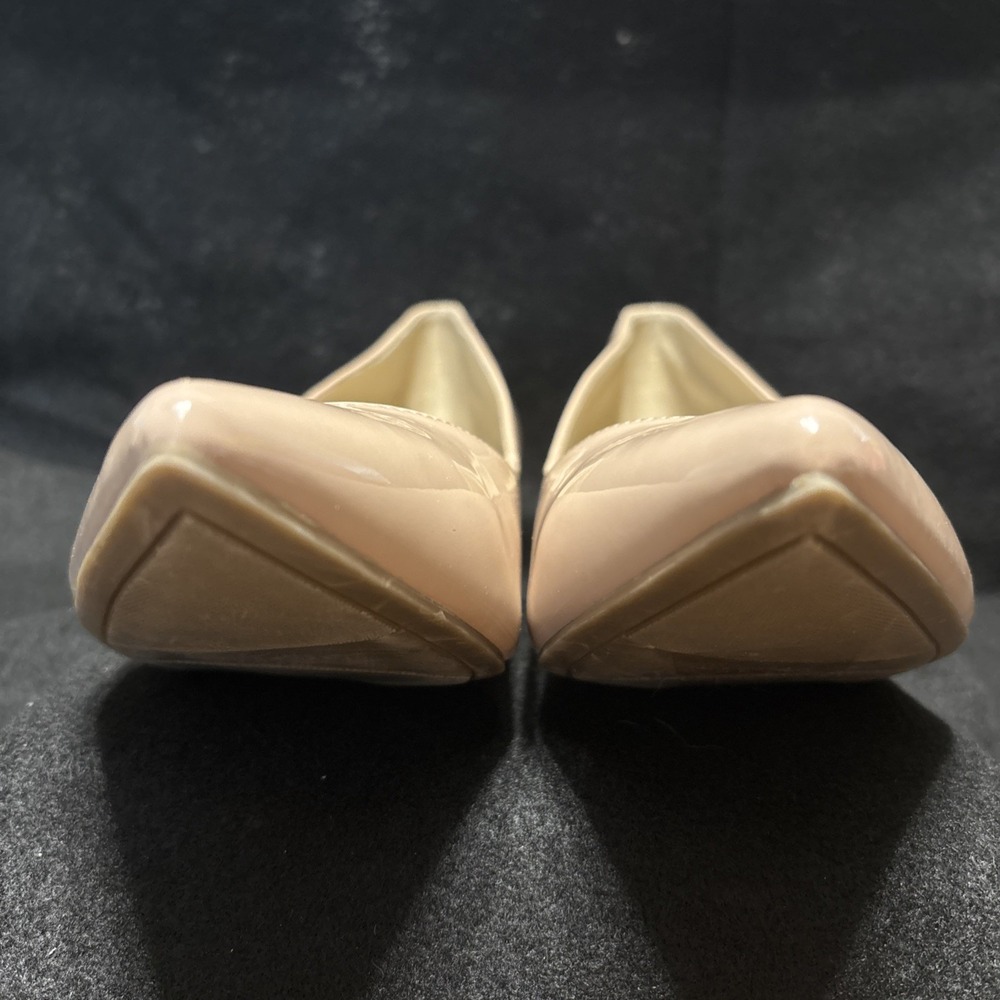 Marc Fisher Caitlin Pointed Toe Slip On Pumps Block Heels Beige Women's 10 EUC - Picture 7 of 15